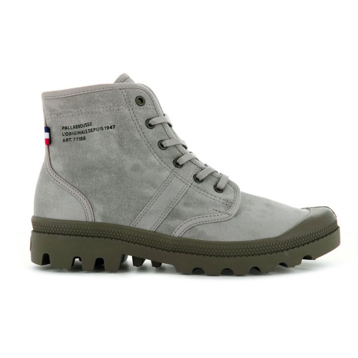 Bottes Palladium Pallabrousse Legion WAX Homme Grise | FR JSO267L